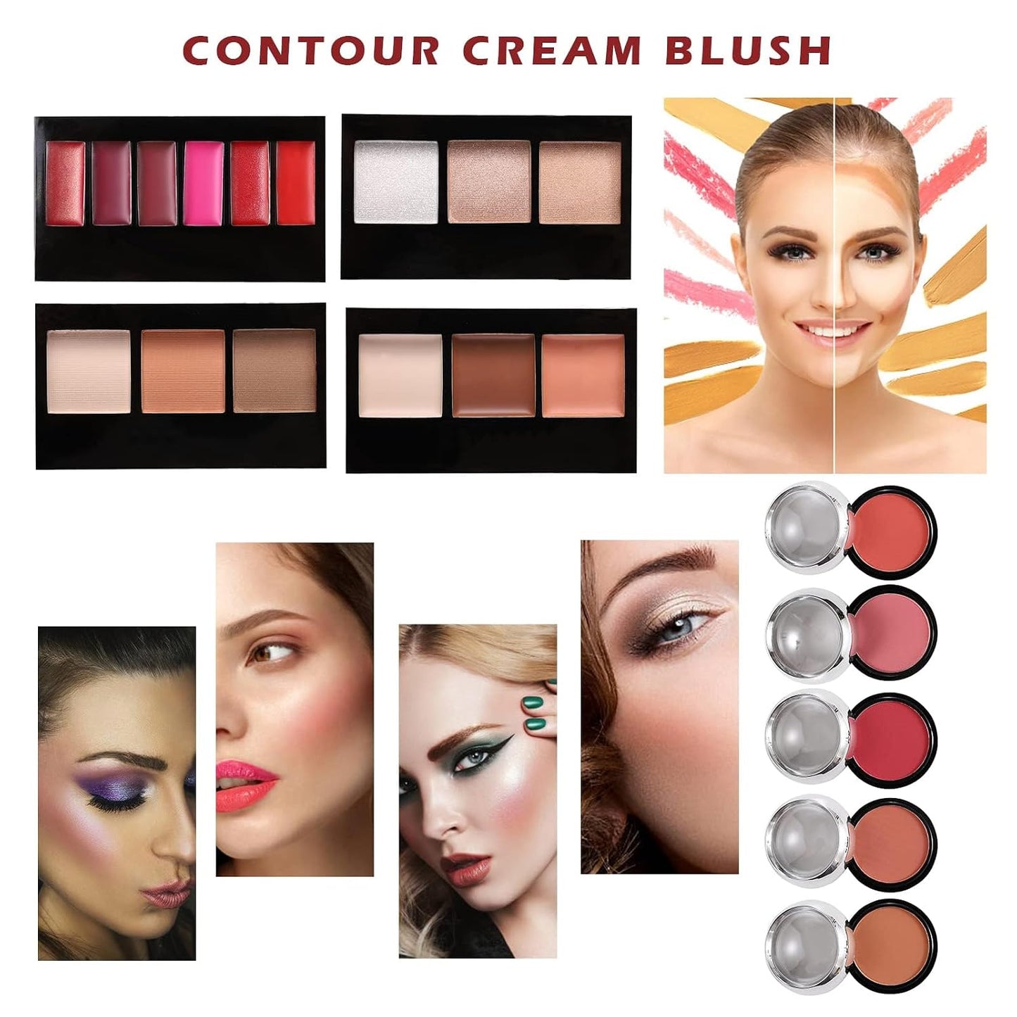 Thebeautybean All in One Makeup Kit, 106 Piece Complete Beauty Set